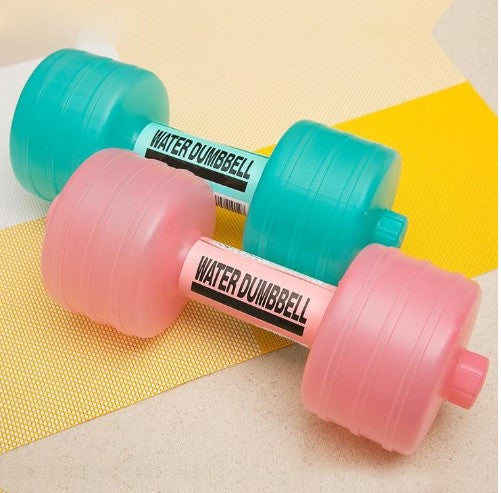 Imported Plastic Water Dumbbells For Women Fitness Exercise Training