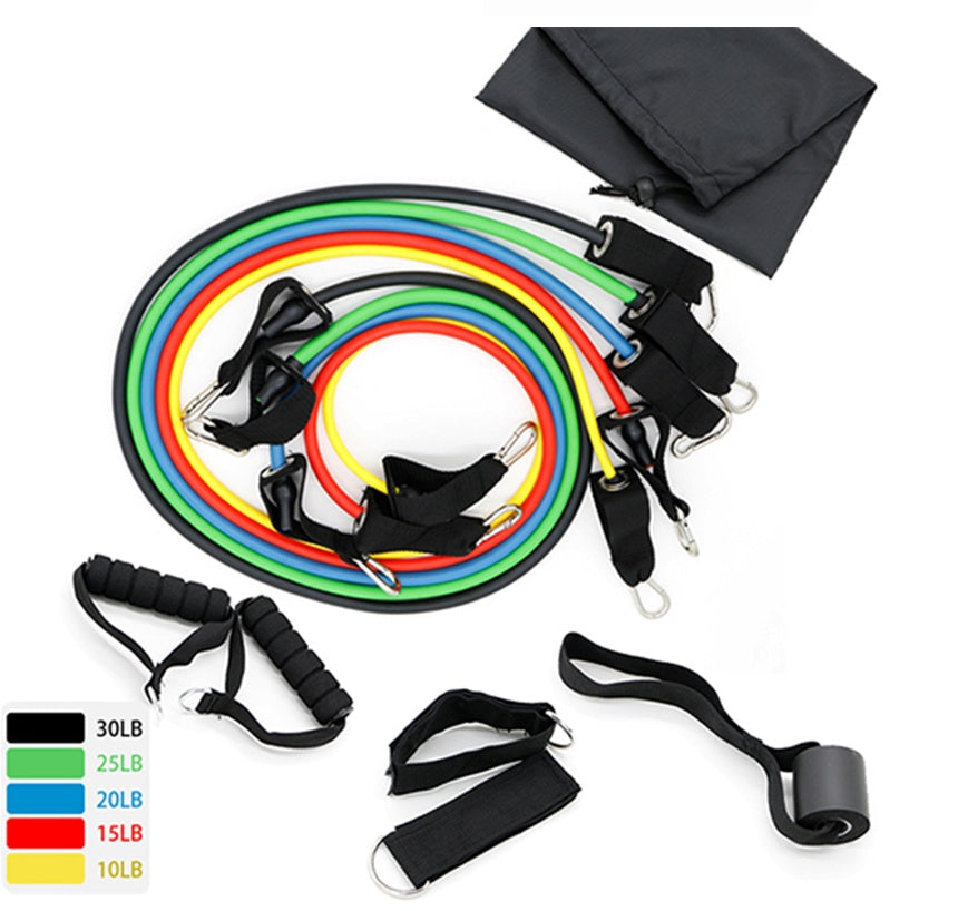 Natural Latex Resistance Bands Set For Fitness Training And Exercise