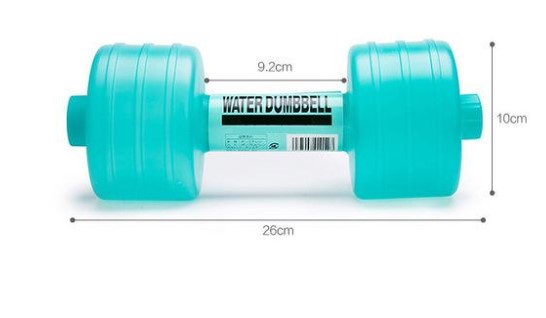 Imported Plastic Water Dumbbells For Women Fitness Exercise Training