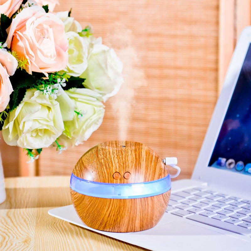 Wood Grain Portable Humidifier For Home And Office Use