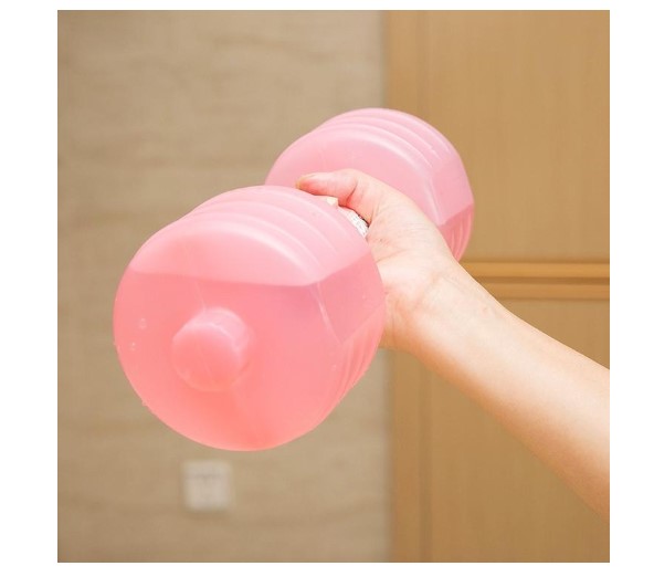 Imported Plastic Water Dumbbells For Women Fitness Exercise Training