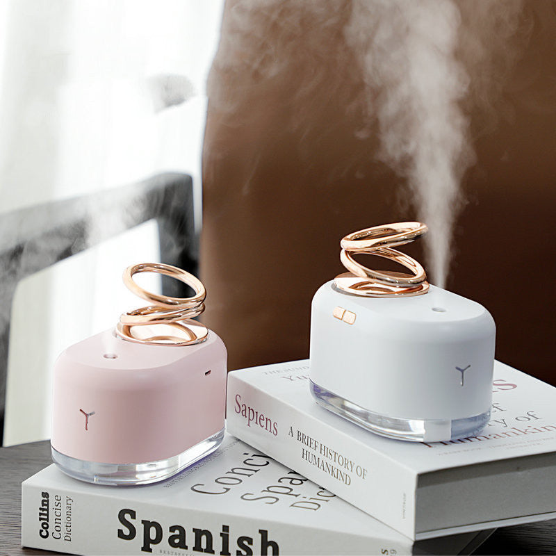 Suspended Double Ring Mini Humidifier For Home And Office Use