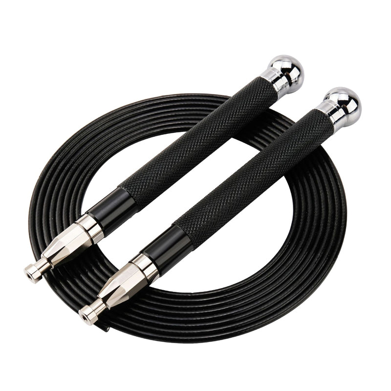 Aluminum Handle Steel Wire Skipping Rope With Double Bearing And Self-Lock