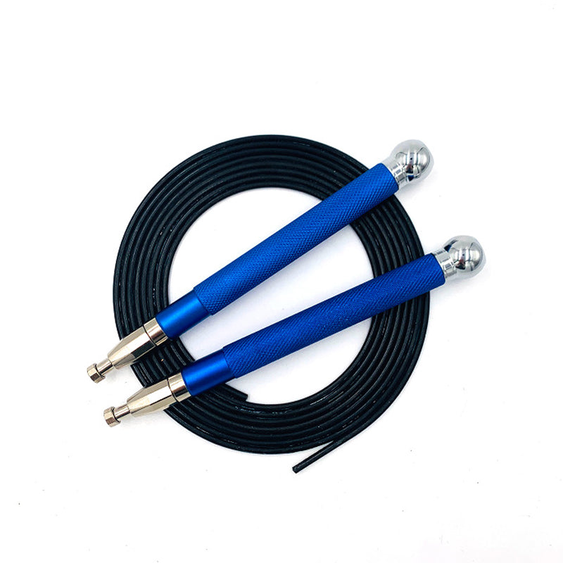 Aluminum Handle Steel Wire Skipping Rope With Double Bearing And Self-Lock