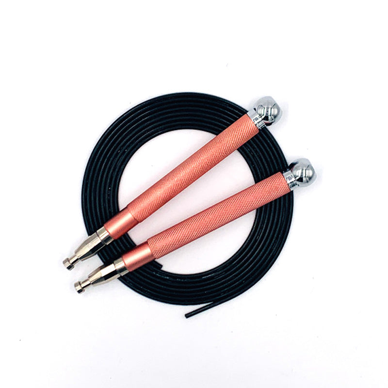Aluminum Handle Steel Wire Skipping Rope With Double Bearing And Self-Lock