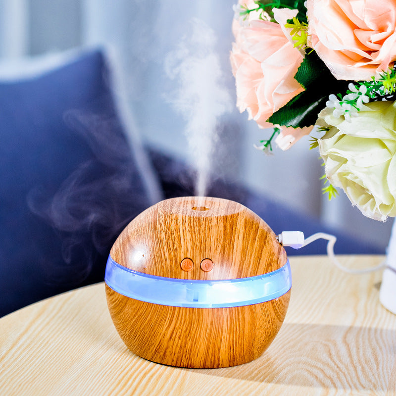 Wood Grain Portable Humidifier For Home And Office Use