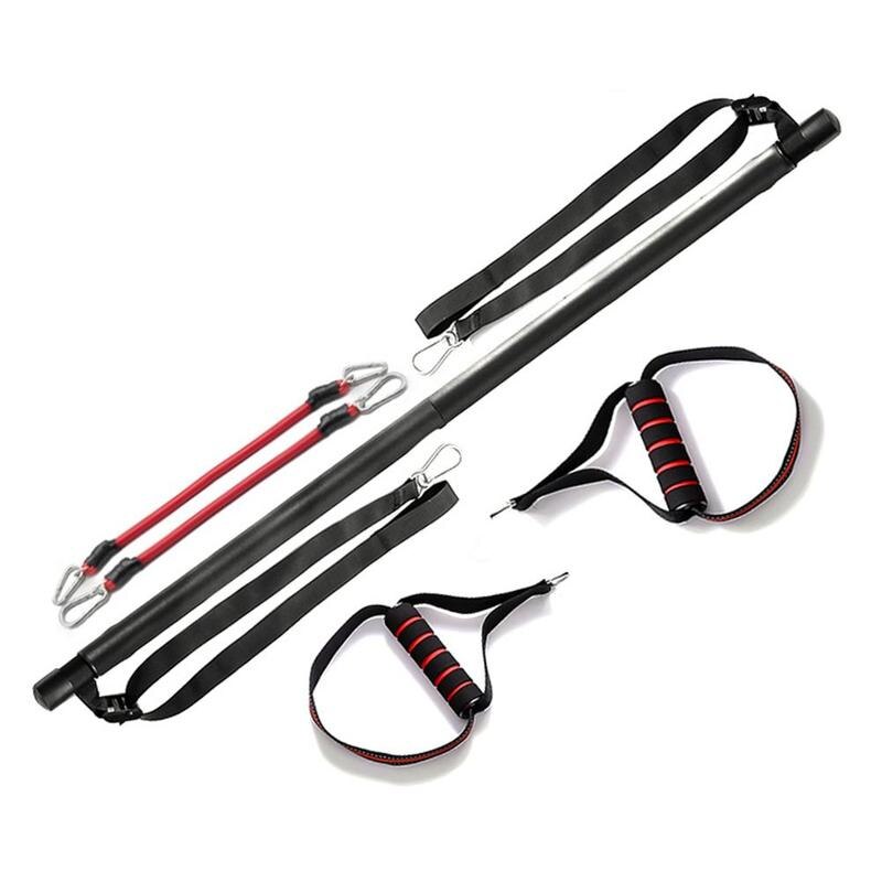Pilates Bar Kit With Resistance Bands For Home Gym Workouts And Exercise