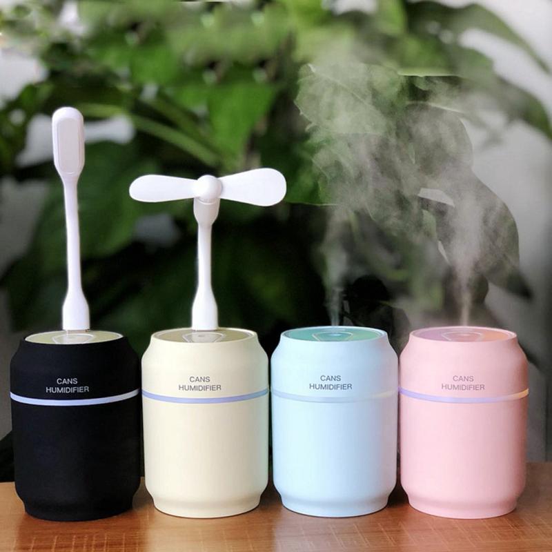 Mini Can-Shaped Humidifier For Home And Office Use