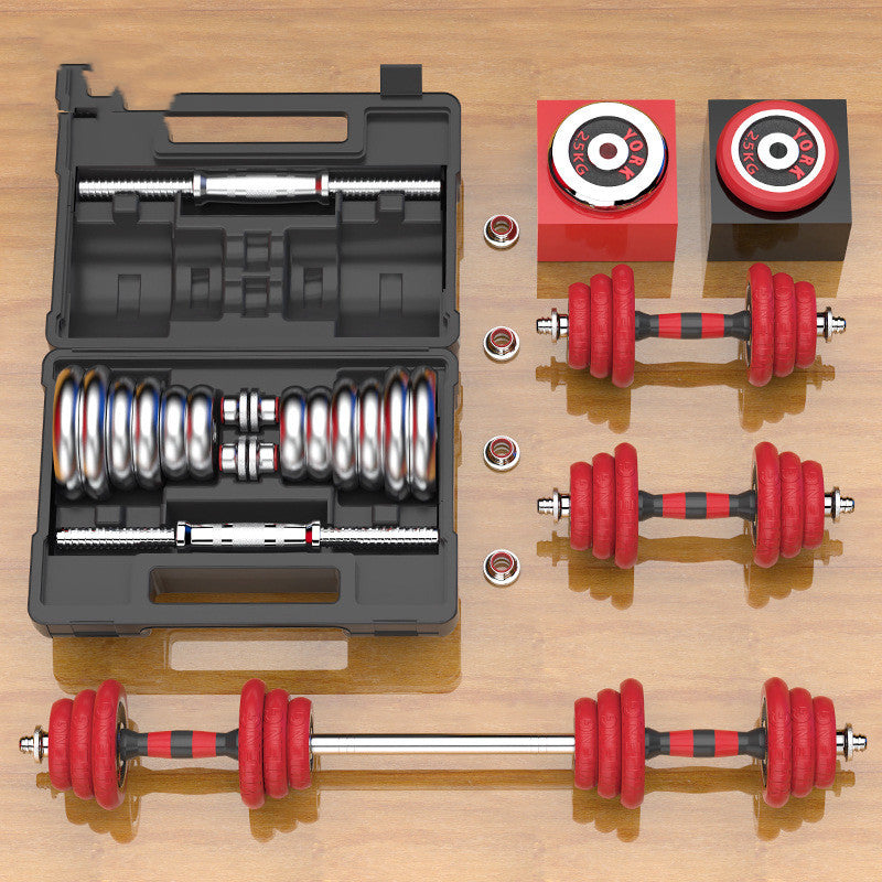 Solid Iron Electroplated Dumbbells Black Lacquered Strength Weights