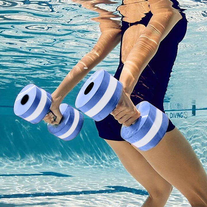 2Pcs EVA Water Aerobics Dumbbells For Pool Training