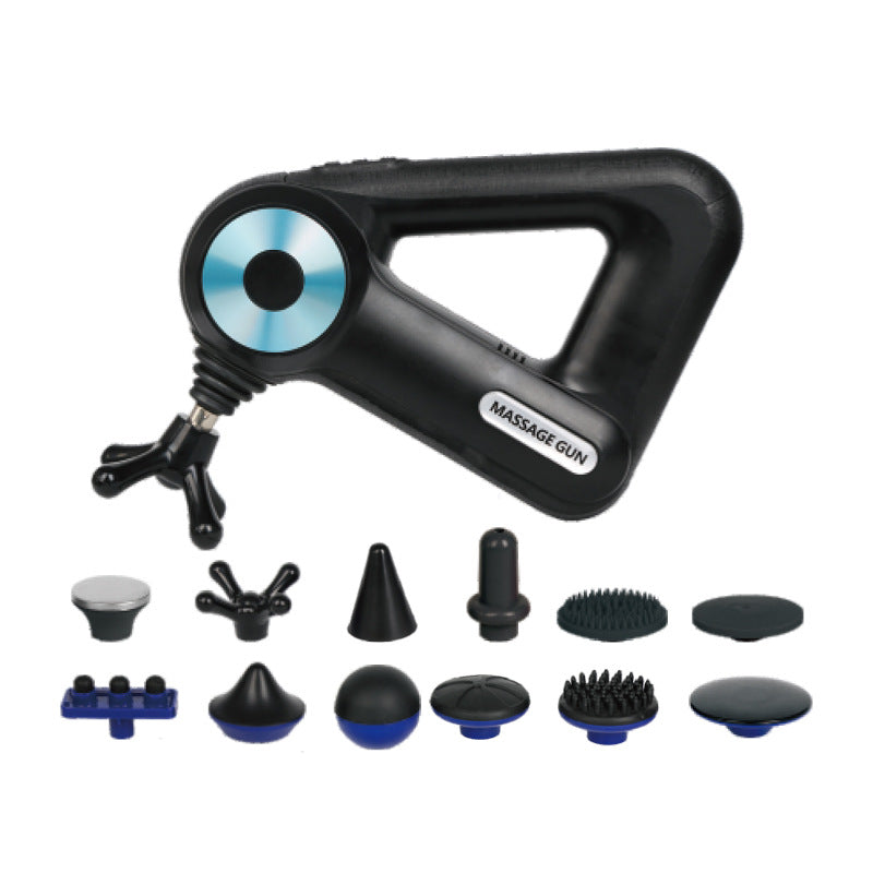 Triangle Fascia Gun Muscle Relaxer Electric Home Fitness Massage Gun