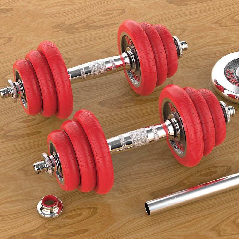 Solid Iron Electroplated Dumbbells Black Lacquered Strength Weights