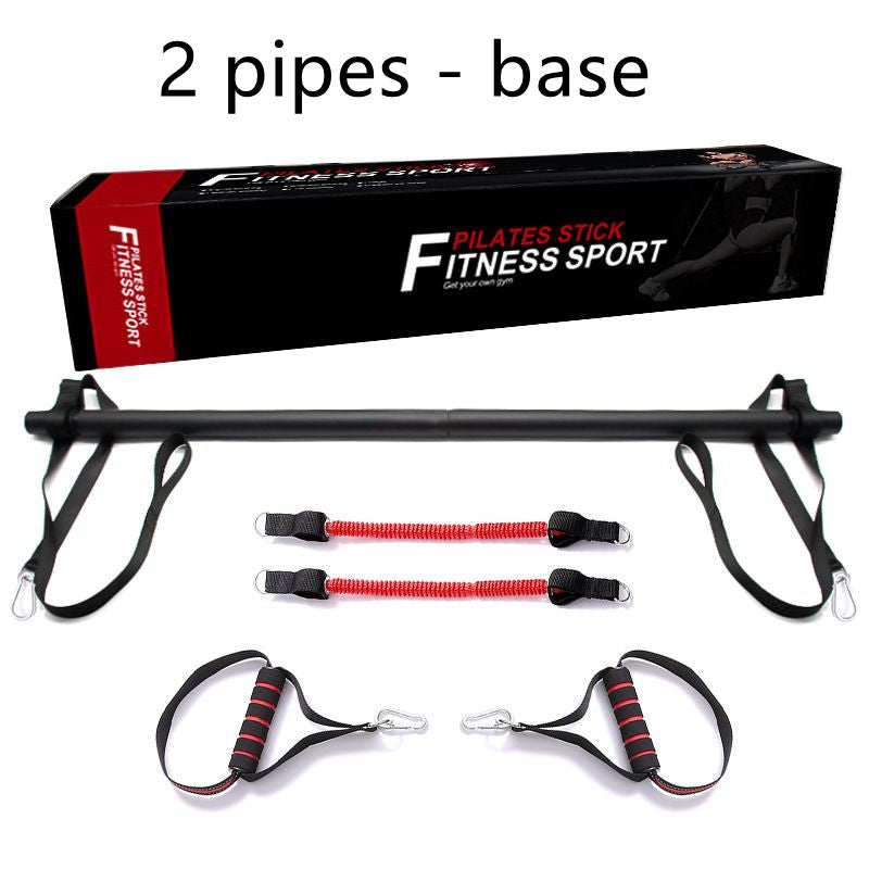 Pilates Bar Kit With Resistance Bands For Home Gym Workouts And Exercise