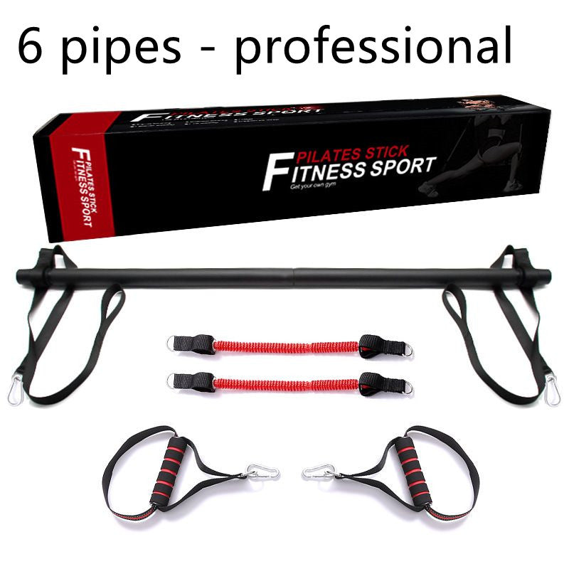 Pilates Bar Kit With Resistance Bands For Home Gym Workouts And Exercise
